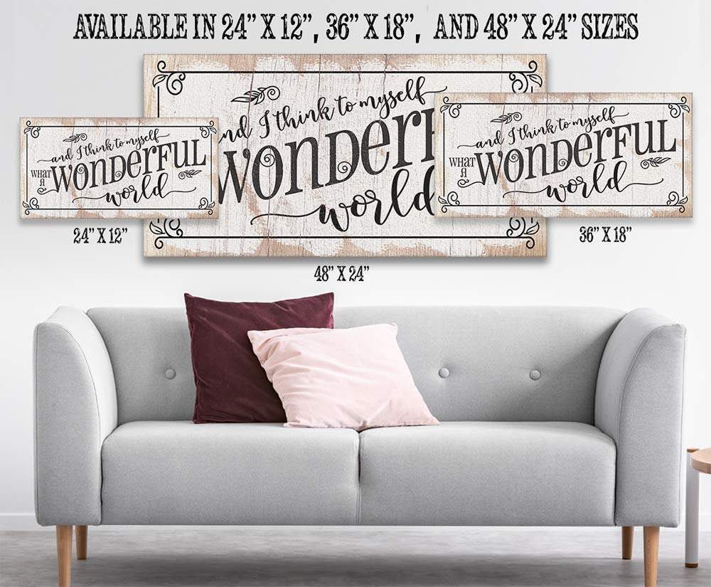 What a Wonderful World - Canvas