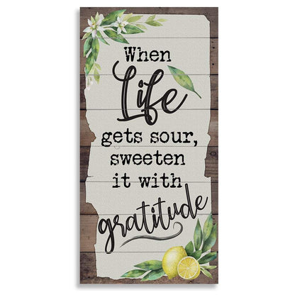 When Life Gets Sour - Canvas