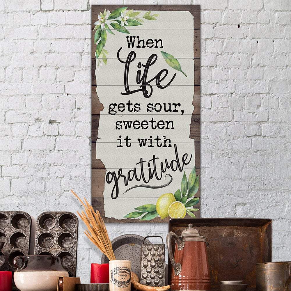 When Life Gets Sour - Canvas