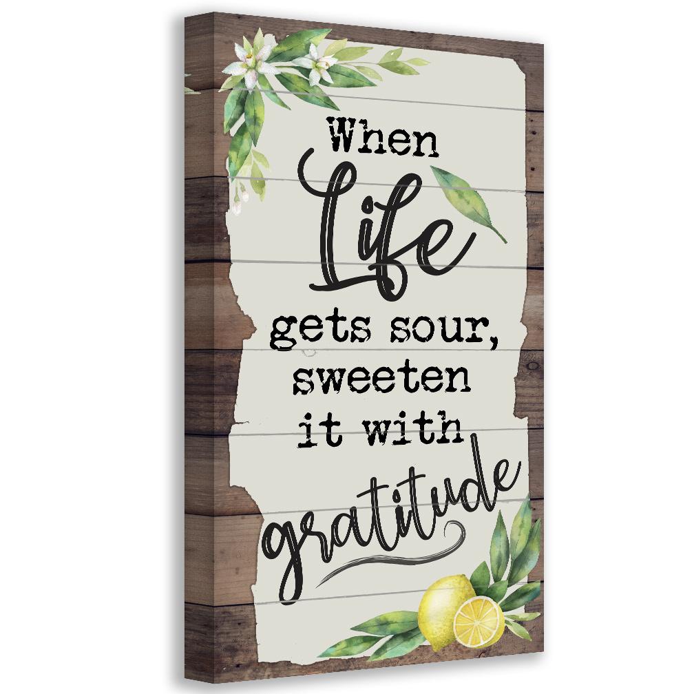 When Life Gets Sour - Canvas
