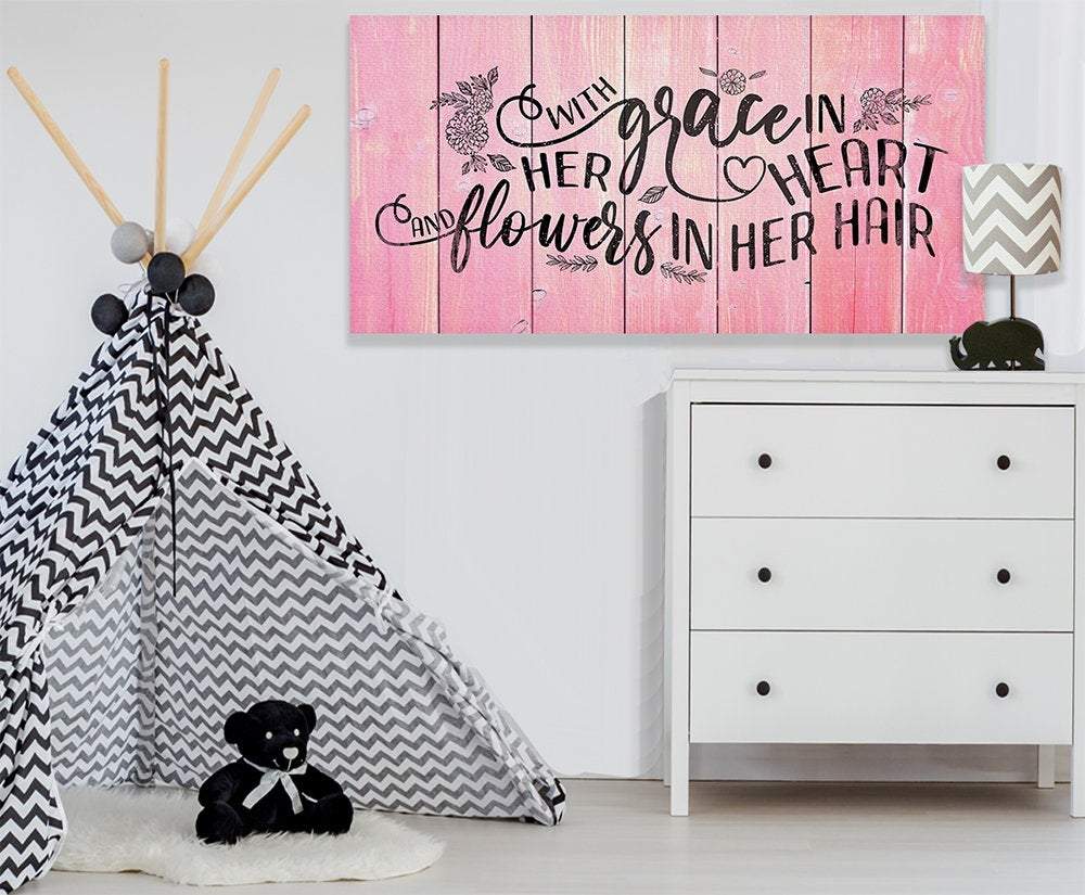 With Grace In Her Heart - Canvas