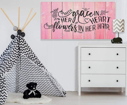 With Grace In Her Heart - Canvas