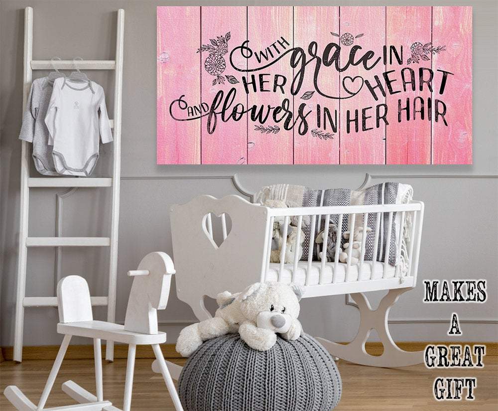 With Grace In Her Heart - Canvas