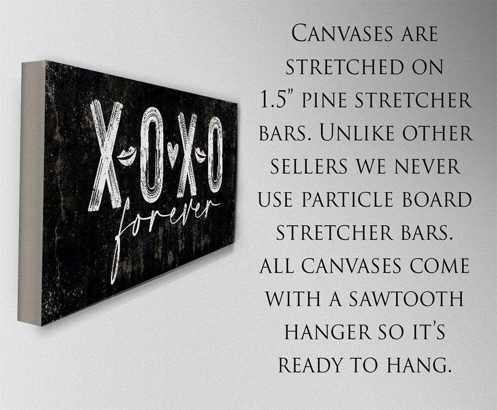 XOXO Hugs and Kisses - Canvas