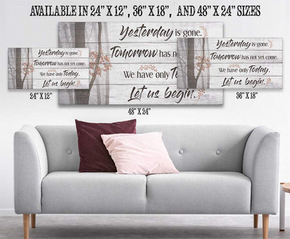 Yesterday Is Gone - Canvas