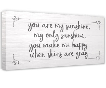 You Are My Sunshine - Canvas