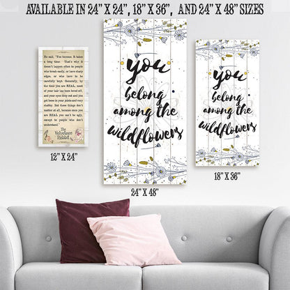 You Belong Among The Wildflowers - Canvas