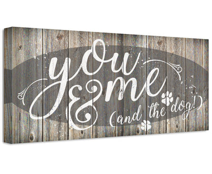 You Me And The Dogs - Canvas