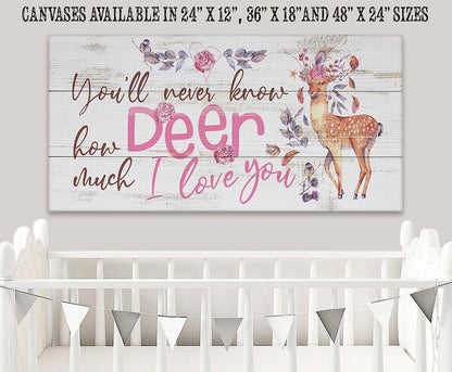 You'll Never Know Deer (Girl) - Canvas