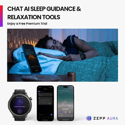 Amazfit Balance Smart Watch, AI Fitness Coach, Sleep & Health Tracker